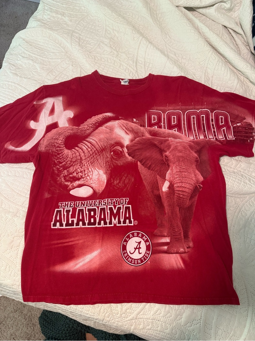 Vintage University of Alabama Crimson Elephant Graphic Tee